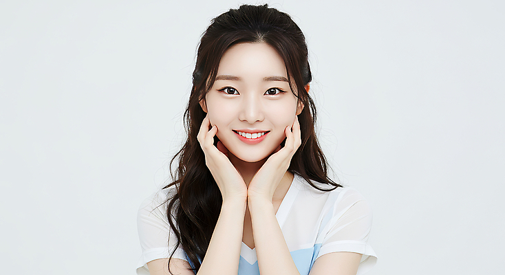 JPG 편집이미지 여자 한명 웃음 상반신 성인 뷰티 손들기 꽃받침 의료성형뷰티 성인여자한명만 편집실사 AI인물포토 AI콘텐츠 1 모션 표정 사람 손짓 CG 여자한명만 성인여자만 파일형식 AI포토