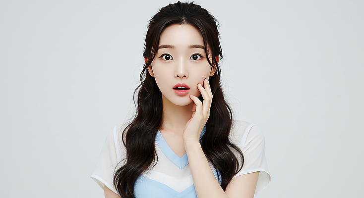 JPG 편집이미지 여자 한명 미소 상반신 성인 뷰티 손들기 놀람 의료성형뷰티 성인여자한명만 편집실사 AI인물포토 AI콘텐츠 1 감정 모션 표정 사람 CG 여자한명만 성인여자만 파일형식 AI포토