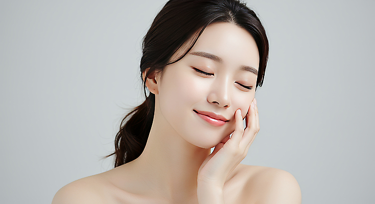 JPG 편집이미지 여자 한명 미소 상반신 성인 뷰티 손들기 눈감음 의료성형뷰티 성인여자한명만 편집실사 AI인물포토 AI콘텐츠 1 모션 표정 사람 CG 여자한명만 성인여자만 파일형식 AI포토