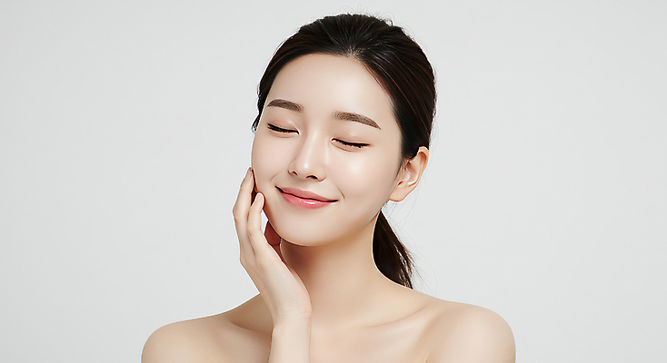 JPG 편집이미지 여자 한명 미소 상반신 성인 뷰티 손들기 눈감음 의료성형뷰티 성인여자한명만 편집실사 AI인물포토 AI콘텐츠 1 모션 표정 사람 CG 여자한명만 성인여자만 파일형식 AI포토