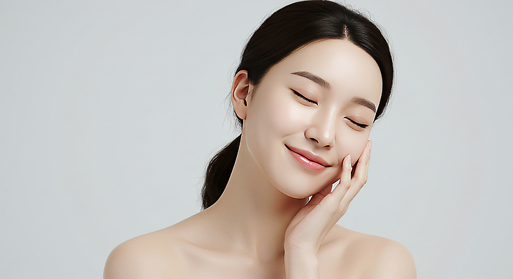 JPG 편집이미지 여자 한명 미소 상반신 성인 뷰티 손들기 눈감음 의료성형뷰티 성인여자한명만 편집실사 AI인물포토 AI콘텐츠 1 모션 표정 사람 CG 여자한명만 성인여자만 파일형식 AI포토