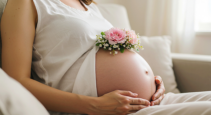 JPG 편집이미지 라이프스타일 여자 꽃 실내 한명 앉기 성인 임산부 잡기 의료성형뷰티 성인여자한명만 편집실사 AI인물포토 AI콘텐츠 식물 1 모션 사람 내부 생활 임신 CG 여자한명만 성인여자만 파일형식 AI포토