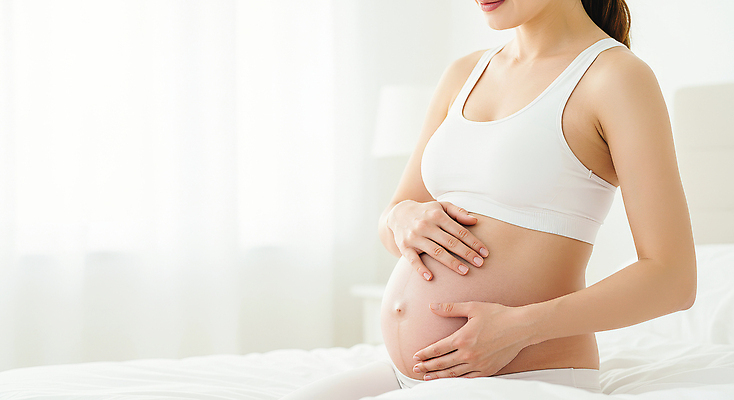 JPG 편집이미지 라이프스타일 여자 실내 한명 성인 임산부 침실 만지기 의료성형뷰티 성인여자한명만 편집실사 AI인물포토 AI콘텐츠 1 모션 사람 내부 생활 임신 CG 여자한명만 성인여자만 파일형식 AI포토