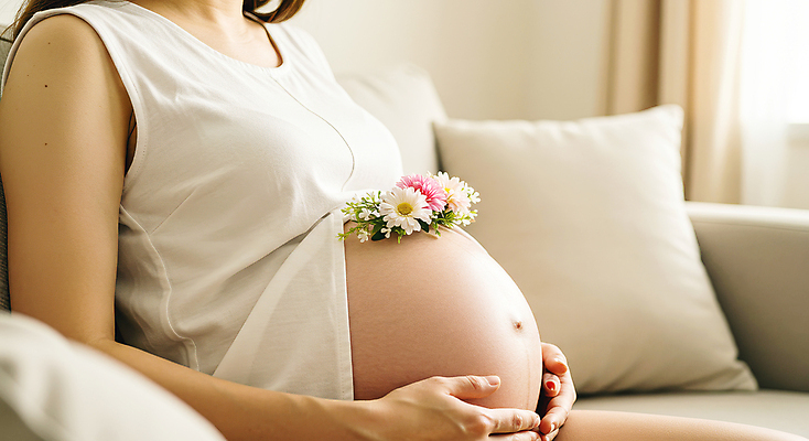 JPG 편집이미지 라이프스타일 여자 꽃 실내 한명 성인 임산부 잡기 의료성형뷰티 성인여자한명만 편집실사 AI인물포토 AI콘텐츠 식물 1 모션 사람 내부 생활 임신 CG 여자한명만 성인여자만 파일형식 AI포토