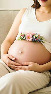 JPG 편집이미지 라이프스타일 여자 꽃 실내 한명 성인 임산부 잡기 의료성형뷰티 성인여자한명만 편집실사 AI인물포토 AI콘텐츠 식물 1 모션 사람 내부 생활 임신 CG 여자한명만 성인여자만 파일형식 AI포토