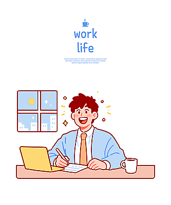 남자 일러스트 창문 한명 앉기 정장 상반신 성인 비즈니스라이프 노트북 반짝임 사무실 펜 머그컵 기록 잡기 업무 비즈니스맨 책상 문서 성인남자한명만 국내일러스트 AI파일 1 라이프스타일 옷 가구 비즈니스 모션 사람 컵 전자제품 필기구 작업 직장인 남자한명만 성인남자만 파일형식 벡터