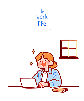 여자 의자 일러스트 창문 한명 앉기 상반신 성인 비즈니스라이프 노트북 반짝임 사무실 공책 타이핑 업무 비즈니스우먼 책상 성인여자한명만 국내일러스트 AI파일 1 라이프스타일 가구 비즈니스 모션 문구용품 사람 전자제품 작업 직장인 여자한명만 성인여자만 파일형식 벡터