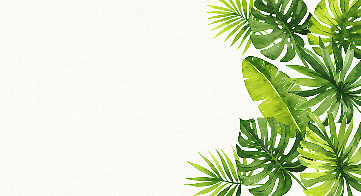 JPG 잎 일러스트 사람없음 초록색 몬스테라 카피스페이스 보테니컬아트 국내일러스트 AI일러스트 AI콘텐츠 식물 컬러 공백 파일형식