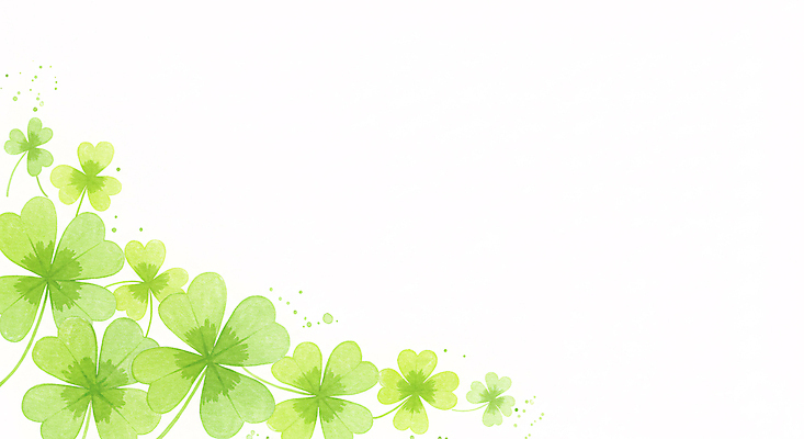 JPG 일러스트 색연필 수채화 사람없음 연두색 물방울 행운 클로버 카피스페이스 국내일러스트 AI일러스트 AI콘텐츠 컨셉 학용품 초록색 공백 파일형식