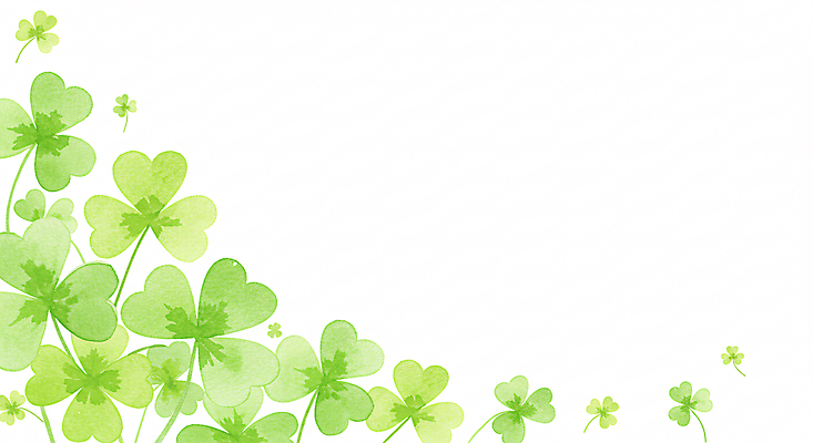 JPG 일러스트 색연필 수채화 사람없음 연두색 행운 클로버 카피스페이스 국내일러스트 AI일러스트 AI콘텐츠 컨셉 학용품 초록색 공백 파일형식