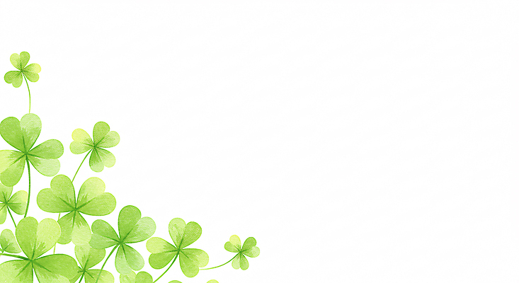 JPG 일러스트 색연필 수채화 사람없음 연두색 행운 클로버 카피스페이스 국내일러스트 AI일러스트 AI콘텐츠 컨셉 학용품 초록색 공백 파일형식