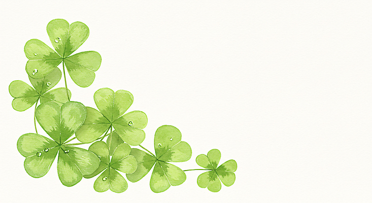 JPG 일러스트 색연필 수채화 사람없음 연두색 물방울 행운 클로버 카피스페이스 국내일러스트 AI일러스트 AI콘텐츠 컨셉 학용품 초록색 공백 파일형식