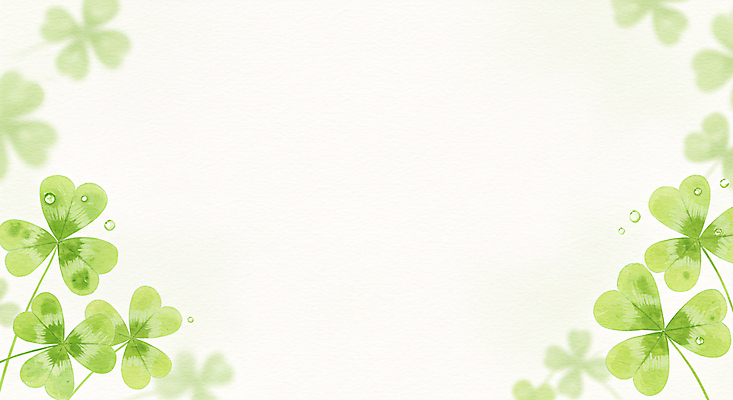 JPG 일러스트 색연필 수채화 프레임 사람없음 연두색 물방울 행운 클로버 카피스페이스 국내일러스트 AI일러스트 AI콘텐츠 컨셉 학용품 초록색 공백 파일형식