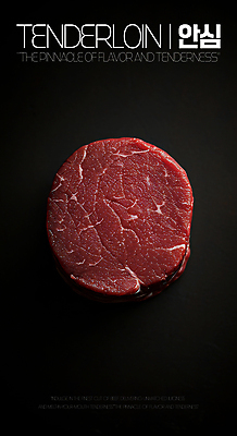 PSD 편집이미지 단면 생고기 사람없음 빨간색 어둠 소고기 마블링 안심스테이크 이미지편집 컬러 육류 스테이크 파일형식