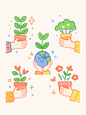 JPG 나무 손 꽃 화분 지구 잎 일러스트 들기 신체부위 반짝임 컬러풀 자연보호 그린캠페인 하트 잡기 에코 국내일러스트 AI일러스트 AI콘텐츠 모양 식물 캠페인 컬러 모션 자연 사람 환경 보호 파일형식
