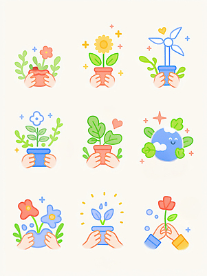 JPG 손 꽃 화분 지구 잎 일러스트 들기 신체부위 반짝임 컬러풀 자연보호 그린캠페인 하트 잡기 에코 풍력기 국내일러스트 AI일러스트 AI콘텐츠 모양 식물 캠페인 컬러 모션 자연 사람 환경 풍력에너지 보호 파일형식