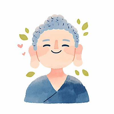 JPG 불교 일러스트 나뭇잎 수채화 미소 사람없음 부처님오신날 하트 부처님상 국내일러스트 AI일러스트 AI콘텐츠 모양 기념일 종교 잎 표정 불상 부처 파일형식