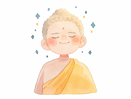 JPG 불교 일러스트 수채화 사람없음 반짝임 눈감음 부처님오신날 부처님상 국내일러스트 AI일러스트 AI콘텐츠 기념일 종교 모션 불상 부처 파일형식