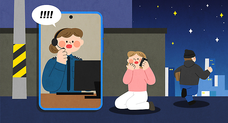 전신 여자 남자 일러스트 들기 성인 세명 스마트폰 놀람 경찰 야간 범죄인 탈출 통화 112 소매치기 신고 성인만 국내일러스트 사고접수 AI파일 자연요소 직업 감정 컨셉 사고 모션 표정 사람 핸드폰 스마트기기 범죄 전화번호 접수 파일형식 벡터