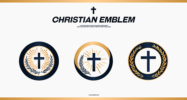디자인 기독교 십자가 잎 일러스트 사람없음 빛 세트 교회 원형 심볼 베이지색 검정리본 국내일러스트 AI파일 도형 식물 리본 종교 컬러 종교건축 건물 파일형식 벡터
