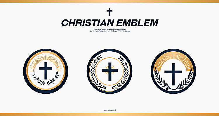 디자인 기독교 십자가 잎 일러스트 사람없음 빛 세트 교회 원형 심볼 베이지색 검정리본 국내일러스트 AI파일 도형 식물 리본 종교 컬러 종교건축 건물 파일형식 벡터