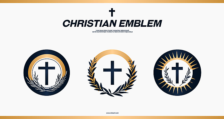 디자인 기독교 십자가 잎 일러스트 사람없음 빛 세트 교회 원형 심볼 베이지색 검정리본 국내일러스트 AI파일 도형 식물 리본 종교 컬러 종교건축 건물 파일형식 벡터