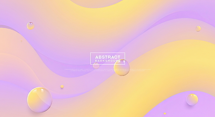 PSD 편집이미지 디자인 백그라운드 곡선 추상 사람없음 노란색 원형 웨이브 연보라색 그라데이션 이미지편집 도형 선 컬러 무늬 보라색 파일형식