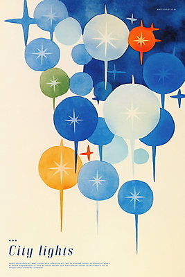 PSD 야경 일러스트 추상 수채화 사람없음 파란색 빛 반짝임 도시풍경 감성 국내일러스트 컬러 컨셉 무늬 모션 풍경 도시 야간 파일형식 풍경_경치