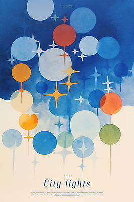 PSD 야경 일러스트 추상 수채화 사람없음 파란색 빛 반짝임 도시풍경 감성 국내일러스트 컬러 컨셉 무늬 모션 풍경 도시 야간 파일형식 풍경_경치