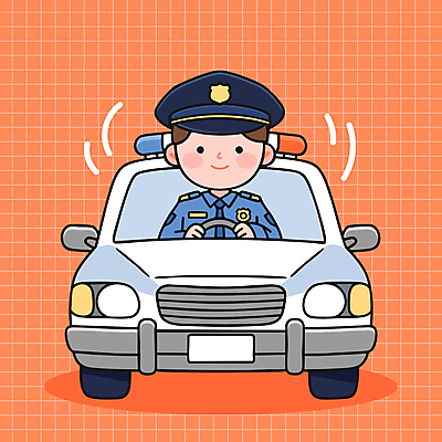 남자 일러스트 한명 미소 상반신 성인 잡기 핸들 격자 경찰복 경찰모자 경찰차 순찰 성인남자한명만 코랄 일러캐릭터 AI파일 캐릭터 모자_잡화 1 컬러 유니폼 무늬 모션 자동차 표정 사람 경찰 남자한명만 성인남자만 파일형식 벡터