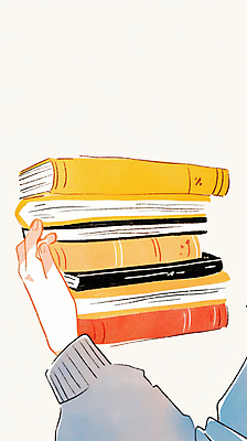 JPG 손 일러스트 들기 신체부위 쌓기 책더미 국내일러스트 AI일러스트 AI콘텐츠 모션 사람 책 무더기 파일형식