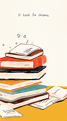 JPG 일러스트 탁자 사람없음 쌓기 꿈 베이지색 책더미 국내일러스트 AI일러스트 AI콘텐츠 컬러 가구 모션 책 무더기 파일형식