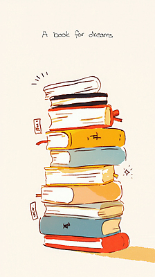 JPG 일러스트 그림자 사람없음 반짝임 쌓기 꿈 베이지색 북마크 책더미 국내일러스트 AI일러스트 AI콘텐츠 컬러 모션 책 무더기 파일형식