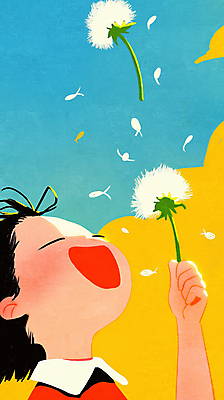 JPG 남자 얼굴 어린이 일러스트 한명 미소 들기 소년 파란색 노란색 눈감음 민들레홀씨 봄바람 소년한명만 국내일러스트 AI일러스트 AI콘텐츠 1 컬러 모션 바람 표정 사람 신체부위 민들레 남자한명만 소년만 파일형식