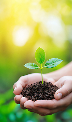 JPG 편집이미지 손 들기 신체부위 햇빛 새싹 자연보호 환경 흙 식목일 나무심기 편집실사 AI인물포토 AI콘텐츠 식물 기념일 모션 자연 사람 태양 보호 CG 심기 파일형식 AI포토