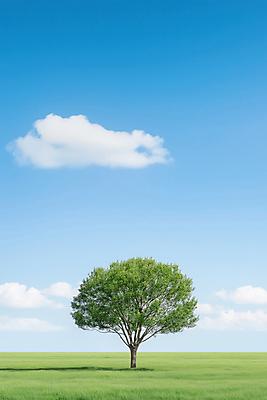 JPG 구름 편집이미지 하늘 한그루 그림자 잔디 초원 사람없음 평화 편집실사 AI포토 AI콘텐츠 자연요소 나무 식물 1 컨셉 CG 파일형식