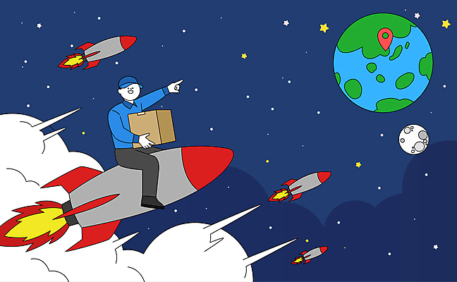 남자 별 지구 유니폼 일러스트 한명 미소 들기 성인 우주 로켓 달 가리킴 연기 택배기사 승차 화물트럭 택배상자 GPS 캡모자 성인남자한명만 국내일러스트 AI파일 자연요소 모자_잡화 1 옷 모션 표정 사람 손짓 상자 트럭 배달원 택배 남자한명만 성인남자만 파일형식 벡터