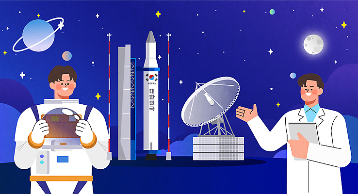 남자 일러스트 안내 들기 상반신 성인 두명 파란색 행성 로켓 우주비행사 달 실험복 과학자 문서 우주복 발사대 레이더 성인남자만 국내일러스트 우주항공의날 AI파일 자연요소 직업 옷 기념일 컬러 과학 모션 사람 우주 가운 우주선 학자 남자만 성인만 파일형식 벡터