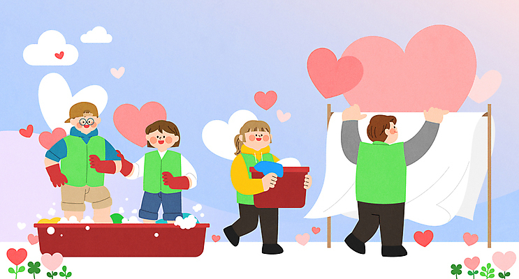 전신 여자 남자 일러스트 들기 여러명 성인 보라색 이불 하트 봉사 고무장갑 밟기 나눔 비누거품 고무대야 빨래널기 빨래바구니 빨랫감 성인만 국내일러스트 AI파일 모양 컬러 장갑 다수 침구 모션 사람 바구니 거품 도움 빨래 대야 고무 파일형식 벡터