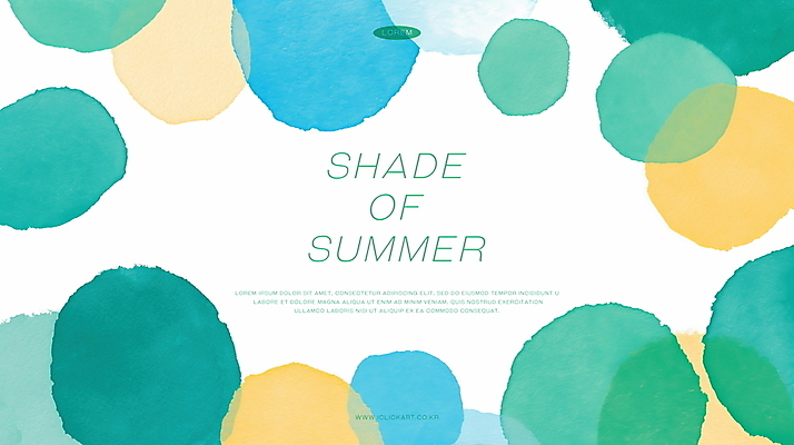 PSD 백그라운드 일러스트 추상 수채화 사람없음 초록색 여름 겹침 국내일러스트 계절 컬러 무늬 파일형식
