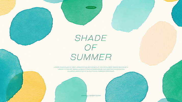 PSD 백그라운드 일러스트 추상 수채화 사람없음 초록색 여름 겹침 국내일러스트 계절 컬러 무늬 파일형식