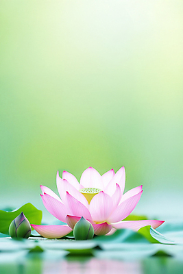 JPG 편집이미지 불교 자연 연꽃 풍경 사람없음 초록색 부처님오신날 수면 연잎 꽃봉오리 편집실사 AI포토 AI콘텐츠 기념일 꽃 종교 컬러 잎 물 CG 생태계 파일형식