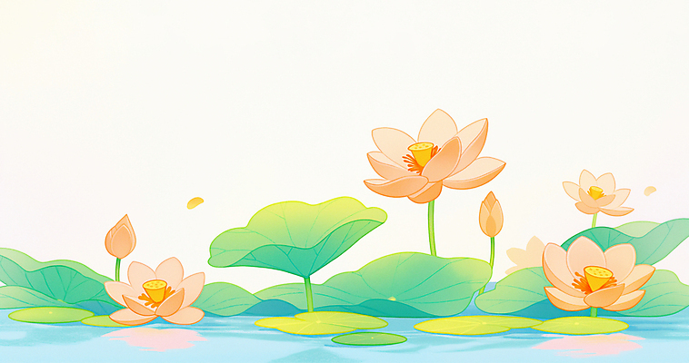 JPG 불교 일러스트 자연 연꽃 풍경 사람없음 부처님오신날 연못 수면 연잎 꽃봉오리 국내일러스트 AI일러스트 AI콘텐츠 기념일 꽃 종교 잎 물 생태계 파일형식