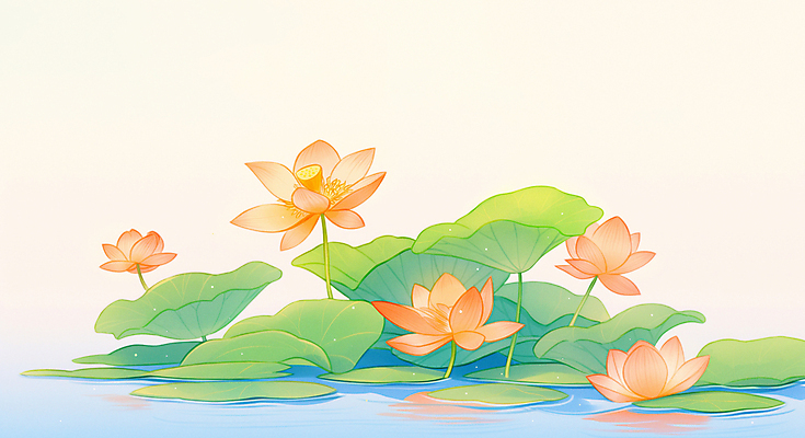 JPG 불교 일러스트 자연 연꽃 풍경 사람없음 부처님오신날 연못 수면 연잎 국내일러스트 AI일러스트 AI콘텐츠 기념일 꽃 종교 잎 물 생태계 파일형식
