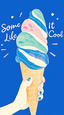 JPG 손 일러스트 들기 신체부위 여름 파란색 시원함 아이스크림콘 콘아이스크림 국내일러스트 AI일러스트 AI콘텐츠 계절 컬러 모션 아이스크림 사람 콘 파일형식