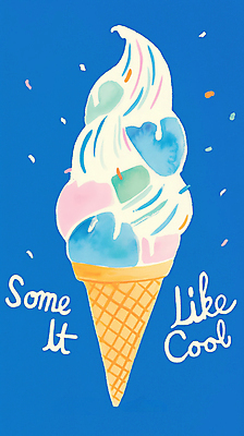 JPG 일러스트 사람없음 여름 파란색 시원함 아이스크림콘 콘아이스크림 스프링클 국내일러스트 AI일러스트 AI콘텐츠 계절 컬러 아이스크림 장식 콘 파일형식