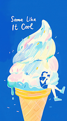 JPG 전신 여자 일러스트 한명 들기 앉기 성인 여름 파란색 스마트폰 시원함 아이스크림콘 콘아이스크림 성인여자한명만 스프링클 국내일러스트 AI일러스트 AI콘텐츠 녹이기 1 계절 컬러 모션 아이스크림 사람 장식 핸드폰 스마트기기 콘 여자한명만 성인여자만 파일형식