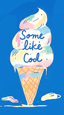 JPG 일러스트 사람없음 여름 파란색 시원함 아이스크림콘 콘아이스크림 국내일러스트 AI일러스트 AI콘텐츠 녹이기 계절 컬러 모션 아이스크림 콘 파일형식