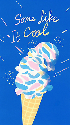 JPG 일러스트 사람없음 여름 파란색 시원함 아이스크림콘 콘아이스크림 국내일러스트 AI일러스트 AI콘텐츠 계절 컬러 아이스크림 콘 파일형식
