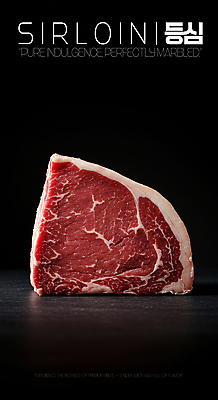 PSD 편집이미지 단면 생고기 사람없음 빨간색 어둠 소고기 지방 등심 마블링 이미지편집 컬러 육류 기름_음식 파일형식